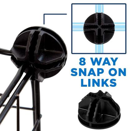 Imagem de Estante Modular 8 Prateleiras Organizador Brinquedos Livros Armario Vitrine Balcao 6 Nichos Multiuso