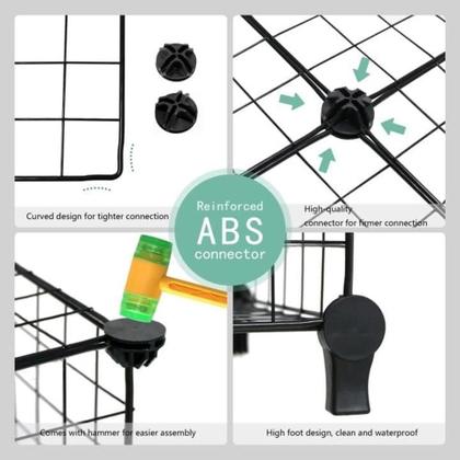 Imagem de Estante Modular 8 Prateleiras Organizador Brinquedos Livros Armario Vitrine Balcao 6 Nichos Multiuso