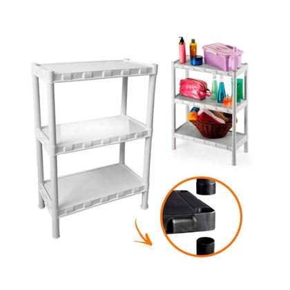 Imagem de Estante modular com 3 prateleiras branca 919