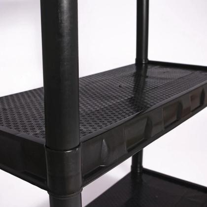 Imagem de Estante modular com 4 prateleiras preta 851