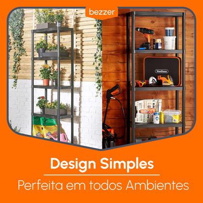 Imagem de Estante Modular Com 5 Prateleira Plástica Organizador Para Casa Escritório Lavanderia Cozinha