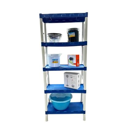 Imagem de Estante modular com 5 prateleiras azul 849