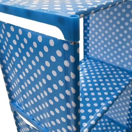 Imagem de Estante Modular Porta Livros 4 Prateleiras Organizador Brinquedos Quarto Lavanderia Objetos Cozinha