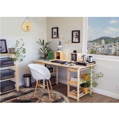 Imagem de Estante Modulare em madeira pinus com 4 prateleiras 62,2 x 30,2 x 107,2 cm