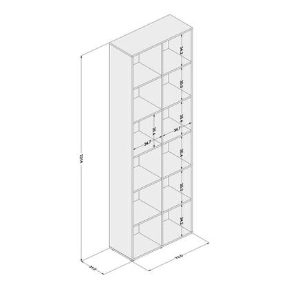 Imagem de Estante Multifuncional Caracol 12 nichos Politorno