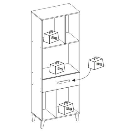 Imagem de Estante Multiuso 1 Gaveta Flex Laura Indekes