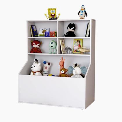 Imagem de Estante Multiuso Organizador de Brinquedo Para Berçário Sala de Jogos e Quarto de Bebes Armário de Armazenamento Aberto
