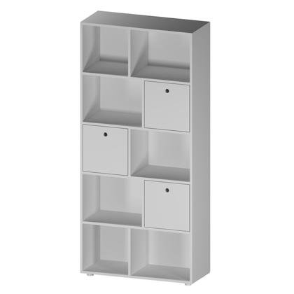 Imagem de Estante Multiuso Quarto Infantil com 3 Caixas e 7 Nichos 159x74cm Maia