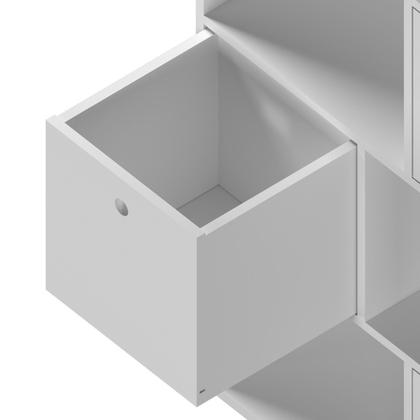 Imagem de Estante Multiuso Quarto Infantil com 3 Caixas e 7 Nichos 159x74cm Maia