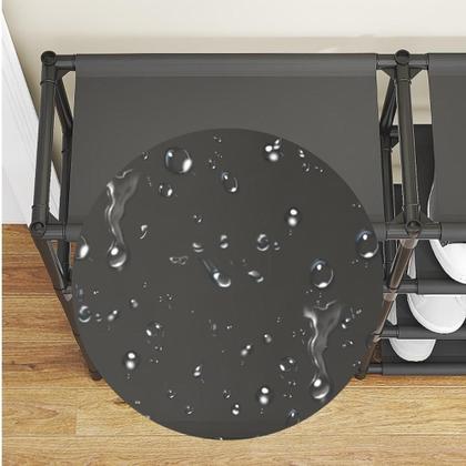 Imagem de Estante Multiuso Sapateira 8 Prateleiras Cesto Vazado Organizador Quarto Closet Lavanderia Preto