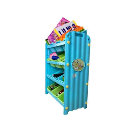Imagem de Estante Nicho Infantil Azul 12 Gavetas Organizador Brinquedo