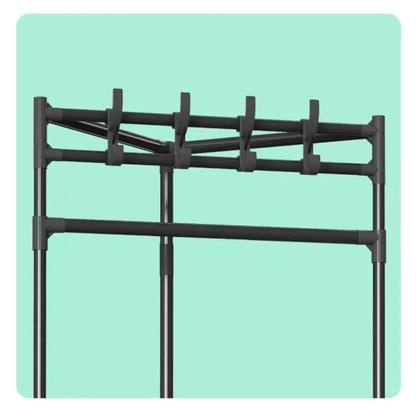 Imagem de Estante Organizador Cabideiro de Roupas de Canto Vertical Sapateira Multiuso