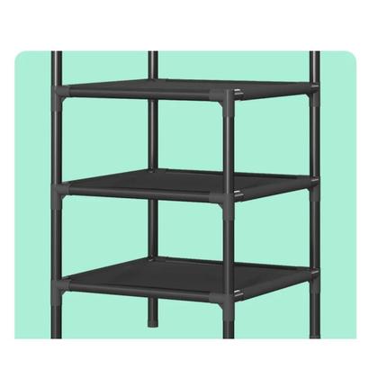 Imagem de Estante Organizador Cabideiro de Roupas de Canto Vertical Sapateira Multiuso