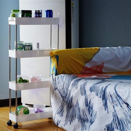 Imagem de Estante Organizador Carrinho Multiuso Quarto Lavanderia 4