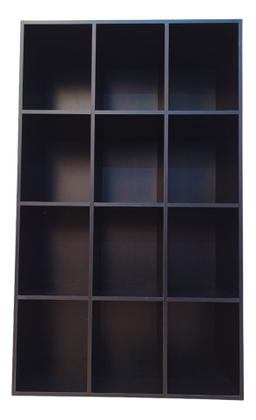 Imagem de Estante Organizador Livreiro 12 nichos Multiuso Preto