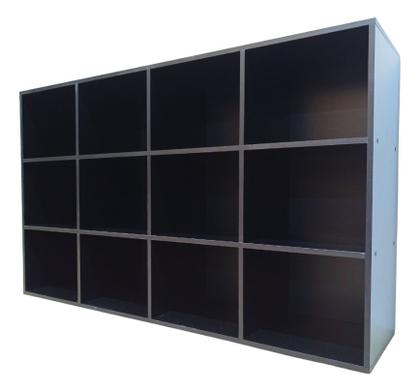 Imagem de Estante Organizador Livreiro 12 nichos Multiuso Preto