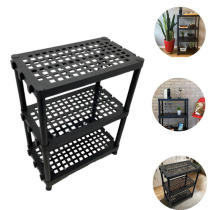 Imagem de Estante organizadora 3 e 4 Prateleiras Multiuso Modular Reforçada