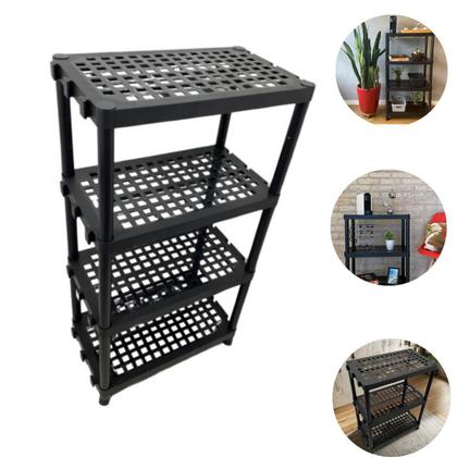 Imagem de Estante organizadora 3 e 4 Prateleiras Multiuso Modular Reforçada