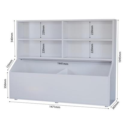 Imagem de Estante Organizadora Infantil Montessoriana 5 Nichos Amplos Para Brinquedos