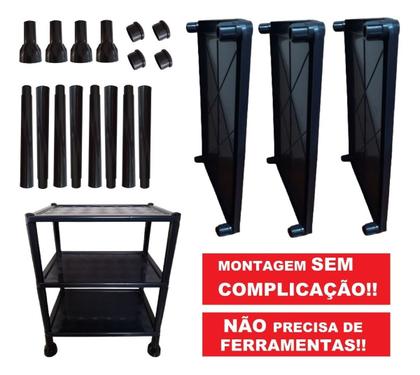 Imagem de Estante Organizadora Multiuso Prateleira com 3 andares