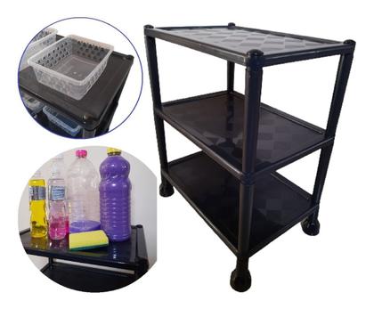 Imagem de Estante Organizadora Multiuso Prateleira com 3 andares