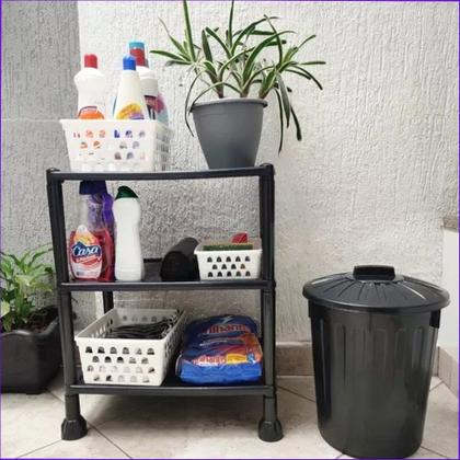 Imagem de Estante Organizadora Multiuso Prateleira com 3 andares