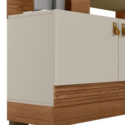 Imagem de Estante Painel Para TV 50 Pol 160cm Pilar L06 Freijó/Off White - Mpozenato