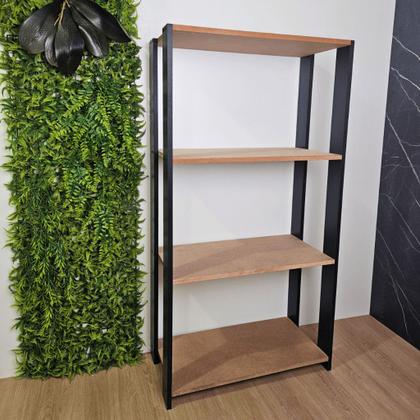 Imagem de Estante Para Livros Armário Multiuso 5 Prateleiras Organizador Cozinha Sala Quarto Escritório