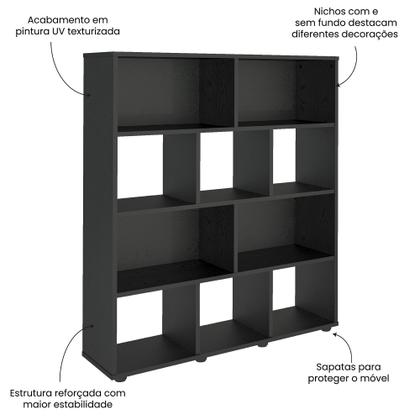 Imagem de Estante para Livros com 10 Nichos Book