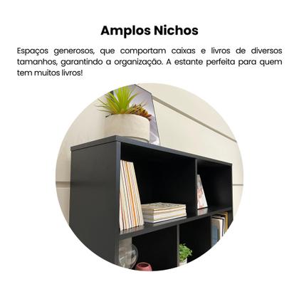 Imagem de Estante para Livros com 10 Nichos Book