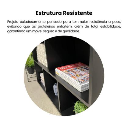 Imagem de Estante para Livros com 10 Nichos Book