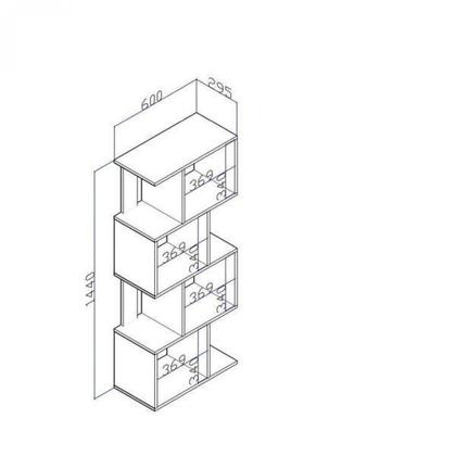 Imagem de Estante para Livros com Nichos ESM218