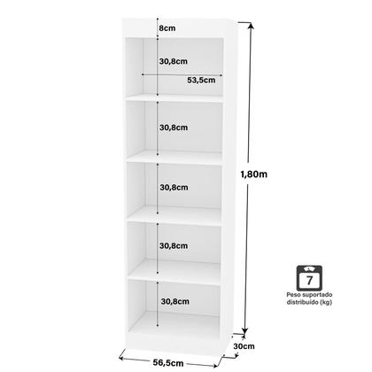 Imagem de Estante Para Livros Multiuso Livreiro Organizador Netmobil