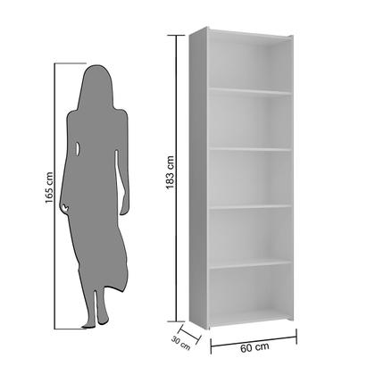 Imagem de Estante para livros Suíça Branco Brienza