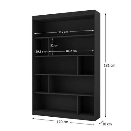 Imagem de Estante para Quarto Elowen Espresso Móveis