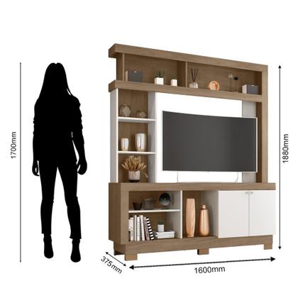 Imagem de Estante Para Sala De TV Até 47'' Multiuso Com Portas Mali