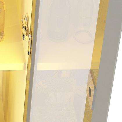 Imagem de Estante para TV até 90 Polegadas 255cm com Porta Reflecta LED 100% MDF Luminare