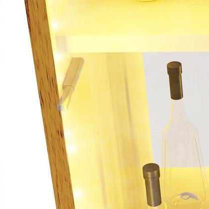 Imagem de Estante para TV até 90 Polegadas 255cm com Porta Reflecta LED 100% MDF Luminare