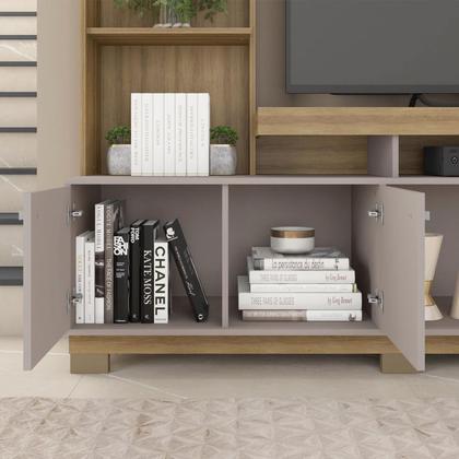 Imagem de Estante para TV e Home Theater até 55 Polegadas 210CMX207,2cm 2 Portas Formosa Marrom