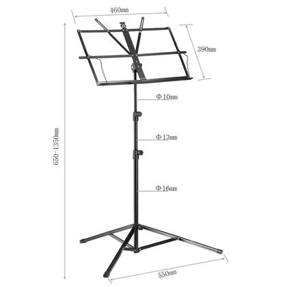 Imagem de Estante Partitura Suporte Pedestal Cavalete Portátil Dobrável com Bolsa de Transporte - GT6042 Lorben
