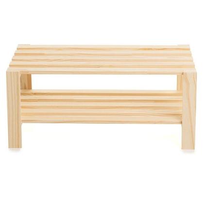 Imagem de Estante Pinus Multiuso Charme e Praticidade em 2 Prateleiras