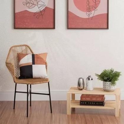 Imagem de Estante Pinus Multiuso Charme e Praticidade em 2 Prateleiras