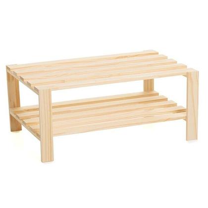 Imagem de Estante Pinus Multiuso Charme e Praticidade em 2 Prateleiras