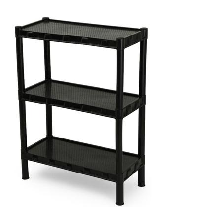 Imagem de Estante Plástica Prateleira Organizadora Modular Multiuso 3 Andares Resistente 7 kgs