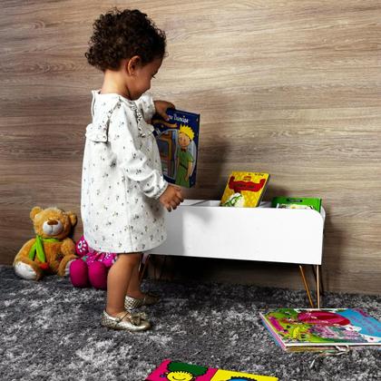 Imagem de Estante Porta Livros Infantil Revisteiro de Chão Read
