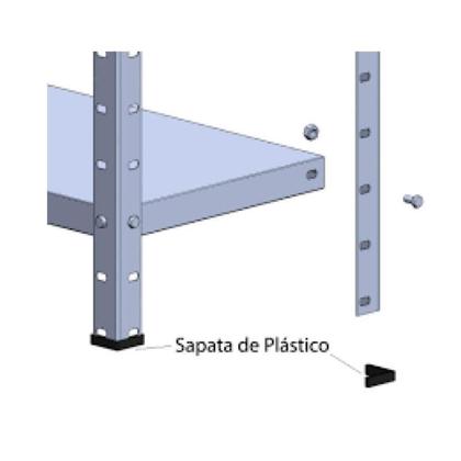 Imagem de Estante Prateleira Industrial Em Aço 6 Bandejas Cor Branco