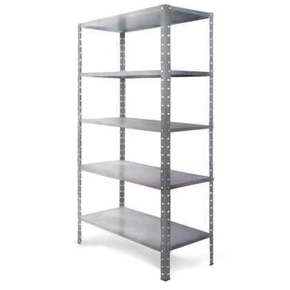 Imagem de Estante Prateleira Modular de Aço Galvonizado 90CM Multiuso Armário Livreiro Com 5 Bandejas até 30kg por bandejas