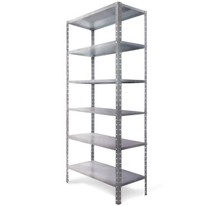 Imagem de Estante Prateleira Modular de Aço Galvonizado 90CM Multiuso Armário Livreiro Com 6 Bandejas
