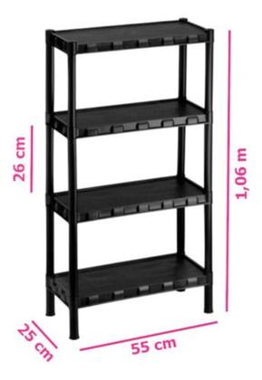 Imagem de Estante Prateleira Modular Multiuso 4 Andares Organizadora