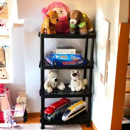 Imagem de Estante Prateleira Modular Multiuso 4 Andares Organizadora